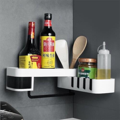 Non Perforated Rotary Rack Wall Toilet Bathroom Storage Rack Wall Mounted Kitchen Rack Wall Mounted Storage Rack