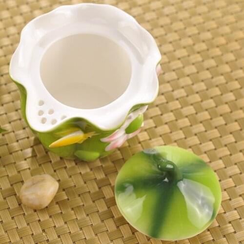 One pot two cups Japanese style tea making utensils household combination ceramic lotus travel portable kungfu tea ware set gift