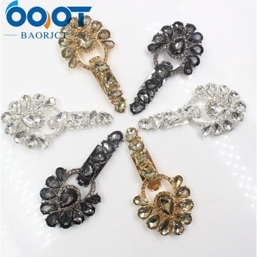 OOOT BAORJCT 1710198,1 piece ,3 color diamond inlaid platypus metal button jewelry accessories DIY material free shipping