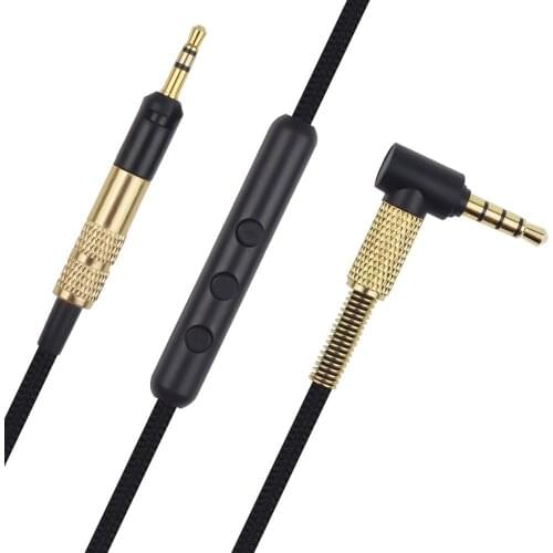 OFC Braided Replacement Stereo Audio Cable Extension Music Cord Wire for Pioneer DJ HDJ-X5 HDJ-X7 HDJ-X5 BT HDJ-X5BT Headphones