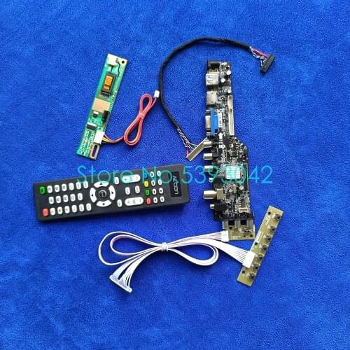 Fit LP154W01(TL)(AH)/(TL)(AJ)/(TL)(F1)/(TL)(F2)/(TL)(F3) USB 1CCFL 1280*800 DVB 30Pin LVDS digital 3663 controller card kit