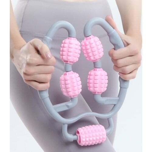 Roller Fitness Leg Master Foam Roller Leg Massage Machine 5 Wheels Ring Clip Leg Massager Muscle Massage Relaxation