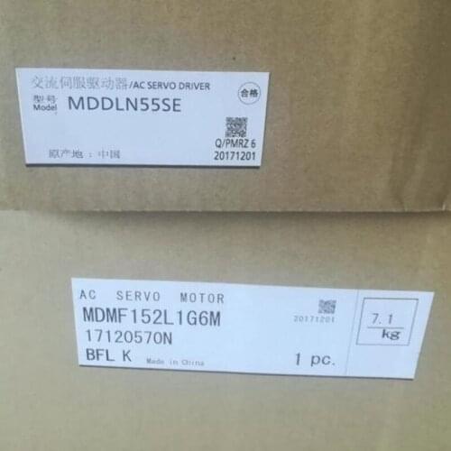 BRAND NEW MDMF152L1G6M MDDLN55SE AC Servo Motor + Servo Driver