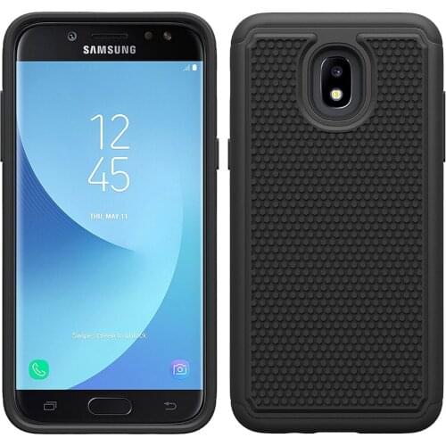 Heavy Duty Dual Layer Armor Case Shockproof Hard Back Cover For Samsung Galaxy J7 2018/J7 Crown/J7 Star/Aura/Aero/Top/Refine/Eon