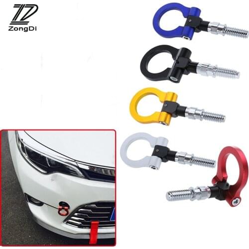 ZD 1Set Car Styling For Mitsubishi Lancer Mini Cooper Mazda 3 6 Chevrolet Cruze Auto Trailer Ring Hook Vehicle Towing Hanger