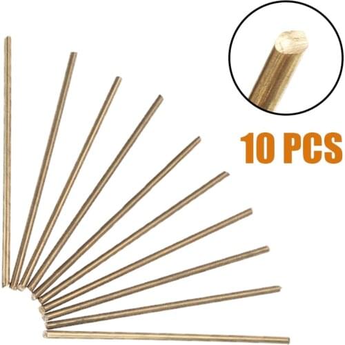 10Pcs Brass Round Rod Bar Length 100mm Diameter 3mm For DIY RC Model Airplane Accessories Durable