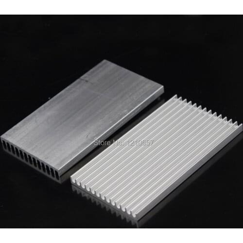 100PCS lot Gdstime 100x55x6mm Aluminum Heatsink Cooling for LED Power Memory Chip IC Transistor