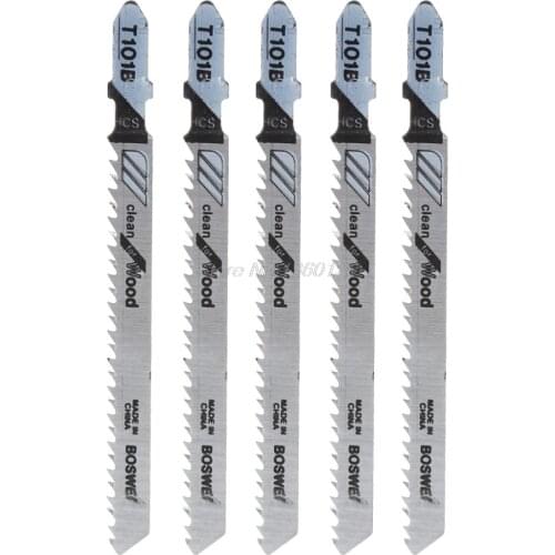 5 Pcs T101B HCS 100mm Jigsaw Blade Clean For Wood T-Shank Jig Saw Blades Wholesale&DropShip