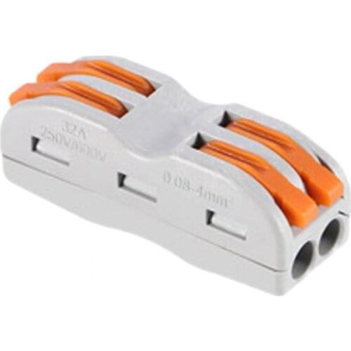 50% Hot Sale 10Pcs SPL-2 Fast wire cable Connectors Universal Compact Wiring Connector push-in Terminal Block