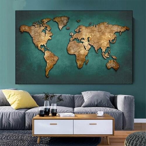 DIY AB Diamond Painting Modern art, world map Rhinestones Diamond Mosaic Full Drill Square Embroidery round stones Cross Stitch