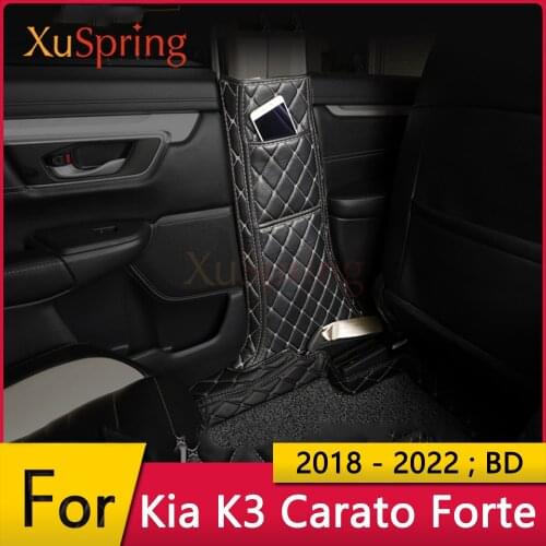 Car B Pillar Anti-kick Mat for Kia K3 Cerato 4th Forte 3th BD 2018-2021 Protective Pad Cushion Case Stickers Cover Trim