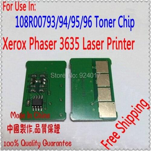 For Xerox 3635 Chip 108R00796,For Xerox Phaser 3635 Printer 108R00792 108R00793 108R00794 108R00795 Refill Toner Cartridge Chip