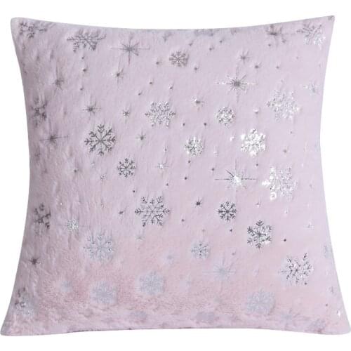 Snowflake Decorative Pillows Soft Cushion Cover Plush Throw Pillow Cover Seat Sofa Embrace Pillow Case Home Decor 43x43cm