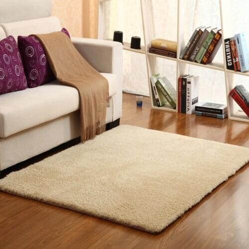 Home Pure Color Thick Soft Comfortable Berber Fleece Bedroom Area Rug Bathroom Mats Doormat Rectangle Carpet For Living Room