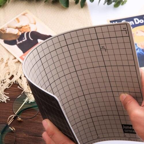 Cutting Mats A4 Grid Double-sided Two Color Plate Design Engraving Model Mediated Knife Scale Cut Cardboard School Office Supply