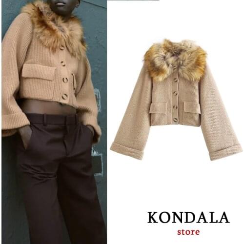 Женские шубы KONDALA China At AliExpress