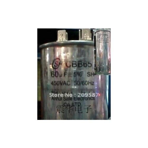 AC Motor Capacitor Air Conditioner Compressor Start Capacitor CBB65 450VAC 60uF