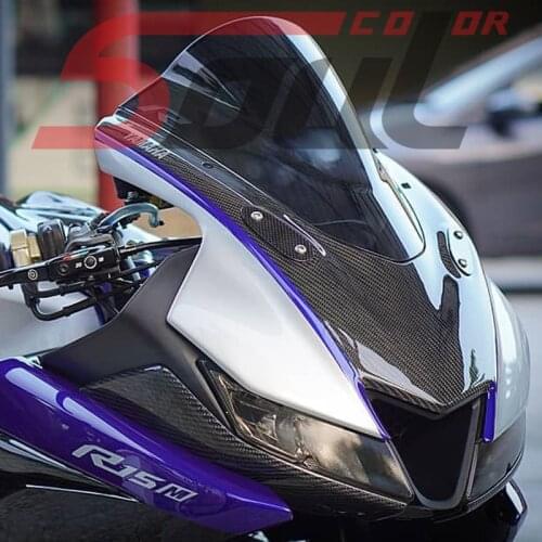 Motorcycle Visor Viser Windshield WindScreen Fit For YAMAHA YZF R125 R15 V3.0 2017 2018 2019 Double Bubble