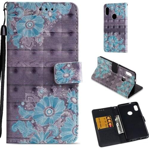 Pretty Flower Flip Phone Case sFor Carcasa Xiaomi 6X Soft Silicone Phone Case Hoesje Flip Phone Case Mi Redmi Note 5 Pro A2