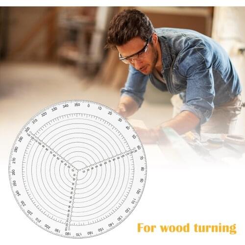 Acrylic Transparent Round Center Finder Compass Circle Cutter for Turners Lathe for Wood Turners Lathe Work Circles Drawing