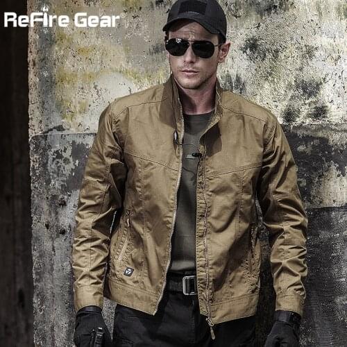 Autumn Mens Tactical Field Bomber Jacket, Military Clothes Special Forces Army Jackets, Fall Spring Casual Male Slim Pilot Coat