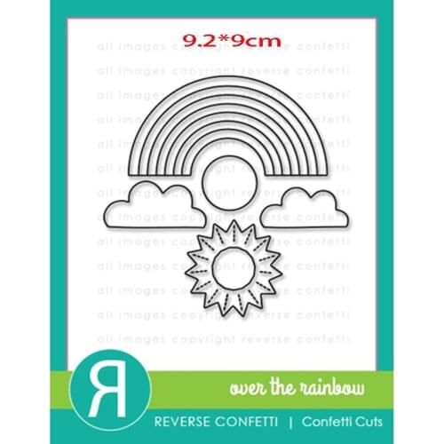 Rainbow letter cutting Embossing Metal cutting dies 2021 new diy molds Scrapbooking Paper Making die cuts crafts slimeline dies