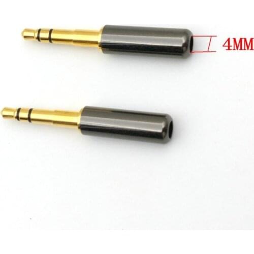 10Pcs Mini 3.5 mm 3 Pole Copper Long Plug Audio Jack Earphone Adapter connector New