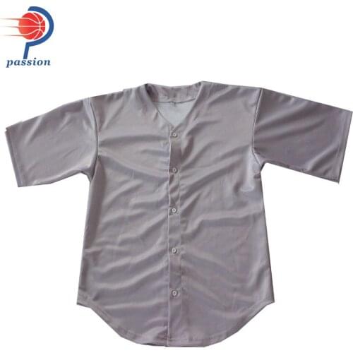 Full Button UP Mens Baseball Jersey