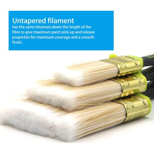 Brakeman Painting Brushes set 3 pcs 1'' 2'' 3'' Home Tool Wall Decor Reusable Oil Painting Gift Children DIY Paint Brushes