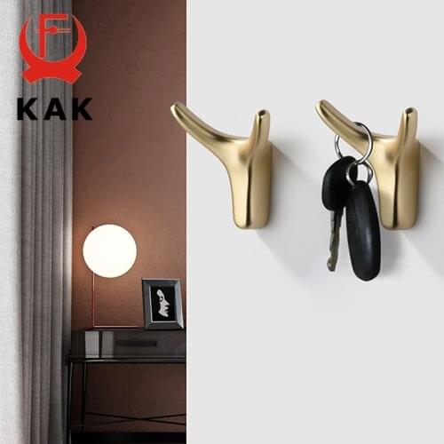 KAK Bull Head Wall Hook Clothes Coat Hat Hanging Hook Racks Kitchen Hardware Key Hanging Hook Hanger Decorative Wall Hardware