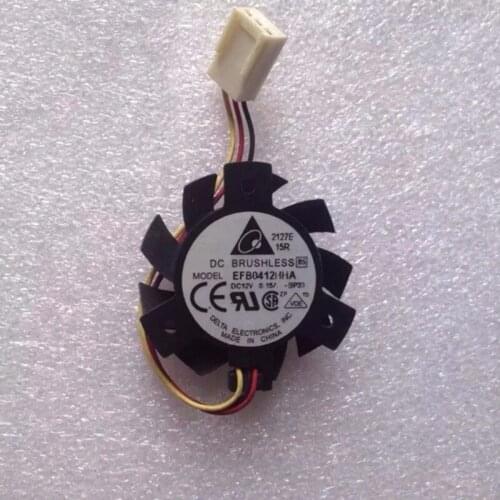 Original Delta EFB0412HHA DC 12V 0.15A 2 lines or 3 lines cooling fan for graphics card