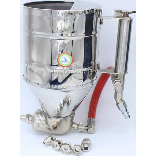 2.5L Pneumatic Hopper Gun / Air Spray Gun / Wall Paint Spray Gun / Painting Gun Tools Stainless Steel Material