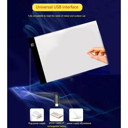 LED Light Pad A5 Drawing Board DIY Luminous Copy Table LED Cartoon PaintingWriting Tablet