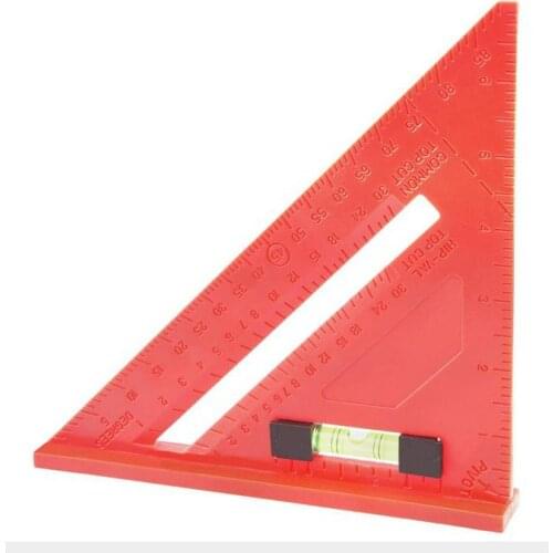 45 Degree Triangulation Ruler 7 Inch Woodworking Speed Square Triangle Protractor Square Ruler Carpentry Measurement Tool