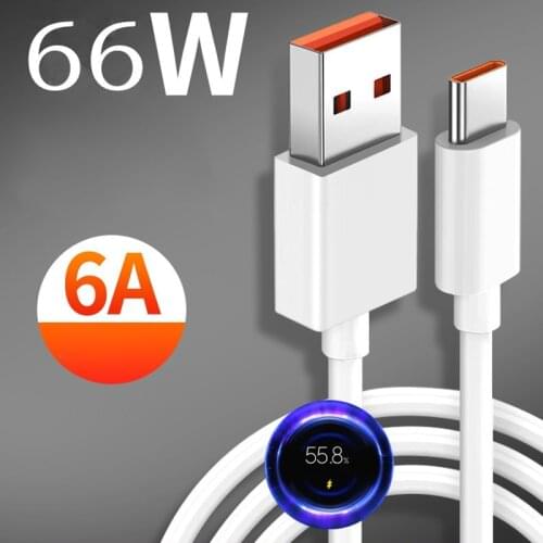 6A Charger Cable Fast USB Type C Charging Data Cord For Samsung S20 S9 S8 Xiaomi Huawei P30 Pro Mobile Phone Charging Wire Cab