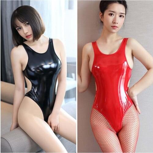 Plus Size Bodysuit Sexy Body Teddy Porn Leather Backless Sexy Lingerie Womens Underwear Intimate Baby Dolls Erotic Lingerie Sex