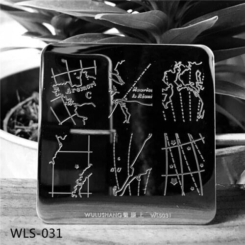 1PC New Nail Characters Flower Constellations Maps Chinese Butterfly Pattern Image Template