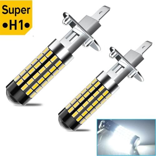 2pcs H1 H3 H27 881 880 50W 12V Super Bright Car Fog Lights High Power Auto Light Bulbs 6000K White car Driving Light 78SMD 3014