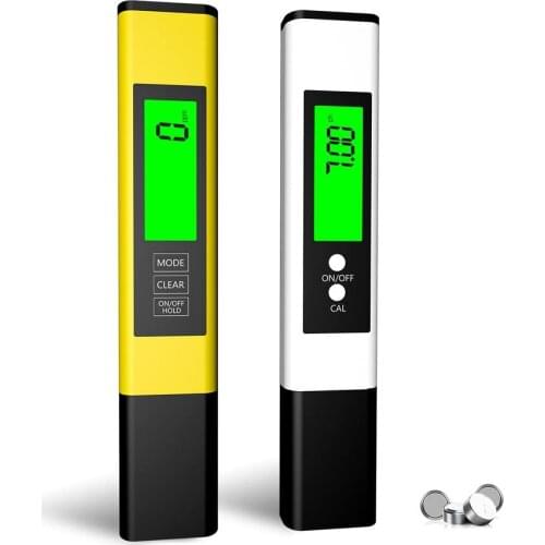 2pc PH Meter TDS Meter Digital PH Meter For Water Quality Tester Pen PH TDS Meter Combo With Back Light Screen Water Testing Kit