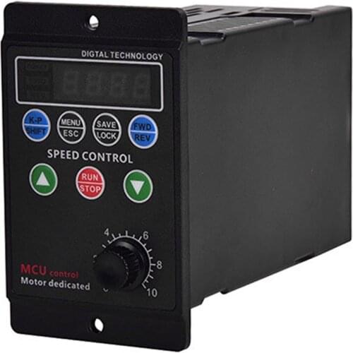 220 V Single-phase Input Three-phase Output Motor Driver Frequency Converter with Four-digit Digital Tube Display T13-750W-12-H