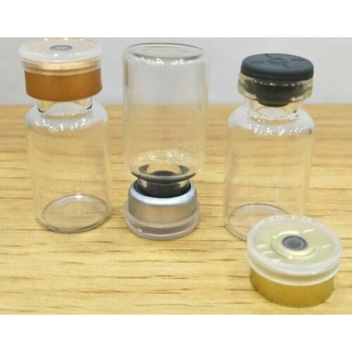 550pcs/lot 2ML Clear Glass Bottle With Flip Off Cap, 2cc Mini Glass Vials, Small Glass Container lin2900