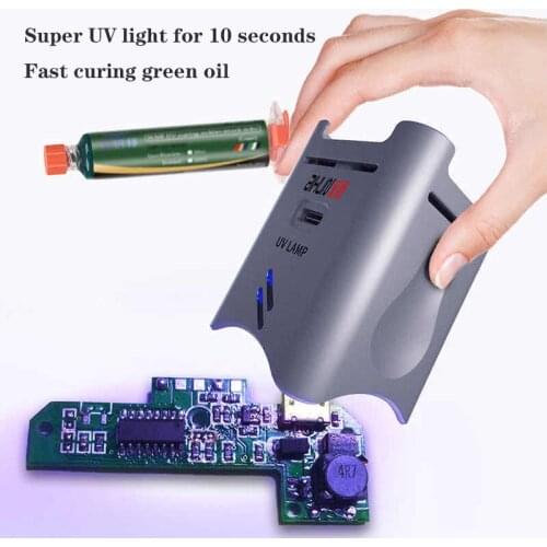 AiXun UV Mobile Intelligent Green Oil Curing Lamp UV Adhesive Optical Adhesive Curing Lamp For Phone motherboard LCD repair Tool
