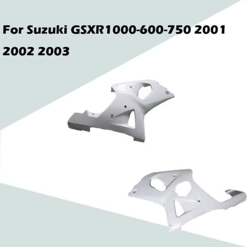 For Suzuki GSXR1000-600-750 2001 2002 2003 Motorcycle Accessories Unpainted Body Left and Right Side Cover ABS Injection Fairing