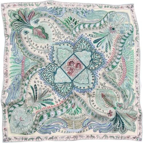 ELEGANT HANDMADE BRAND 100%Twill Silk Scarf TWIC-10400