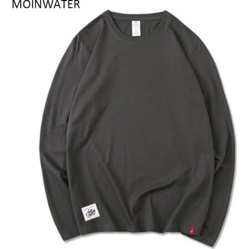 MOINWATER Women Cotton Long Sleeve T shirts Female Autumn Spring Casual Tees Tops MLT2135