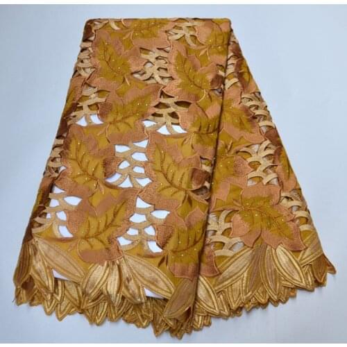 Latest swiss voile lace in switzerland swiss lace fabric african lace fabric 5yards embroidered cotton fabric for dress 03