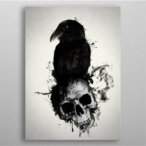 Raven & Skull 5d Diy Diamond Painting Cross Stitch Animals Embroidery Full Square Diamond Mosaic Rhinestone Gifts Wall Sticker