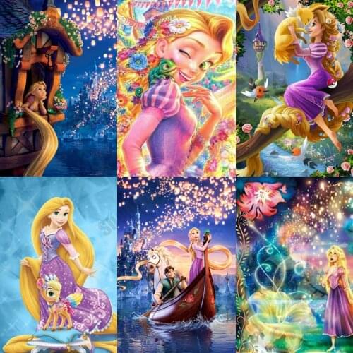 Disney Cartoon Princess Diamond Painting Cross Stitch Kits Home Decoration Diamond Embroidery Full Square Drill Christmas Gift