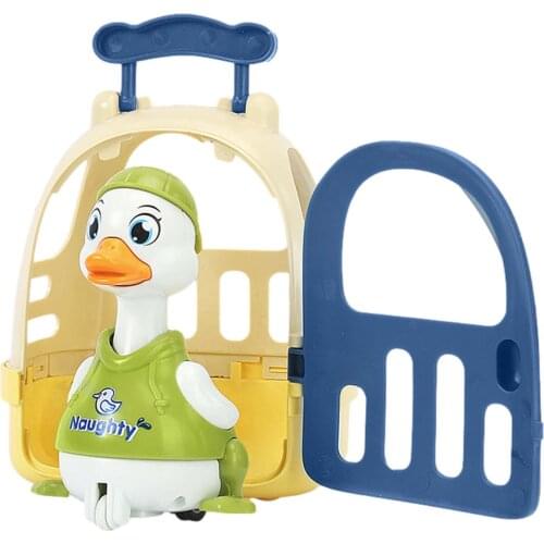 Pressing Duck Car Inertial Pull Back Baby Pull-back Car Pressing The Head Will Move Clockwork Kids Educational Toys