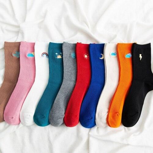2021 New Womens Cartoon Cute Socks 1 Pair Weather Lovely Socks Harajuku Cotton Casual Socks Designer Socks Woman Socks